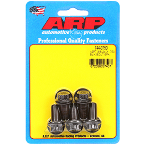 ARP 744-0750 3/8-24 x .750 12pt 7/16 wrenching black oxide bolts