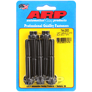ARP 744-2500 3/8-24 x 2.500 12pt 7/16 wrenching black oxide bolts