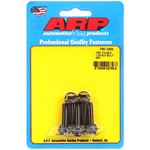ARP 750-1000 1/4-28 x 1.000 hex black oxide bolts