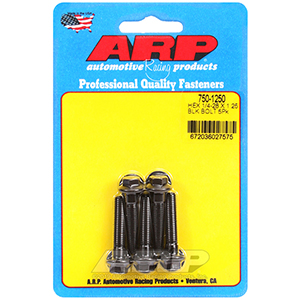 ARP 750-1250 1/4-28 x 1.250 hex black oxide bolts