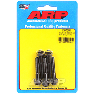 ARP 750-1500 1/4-28 x 1.500 hex black oxide bolts