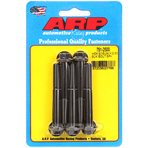 ARP 751-2500 5/16-24 x 2.500 hex black oxide bolts