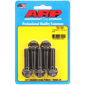 ARP 753-1500 7/16-20 x 1.500 hex black oxide bolts