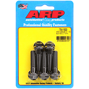 ARP 754-1500 3/8-24 x 1.500 hex 7/16 wrenching black oxide bolts