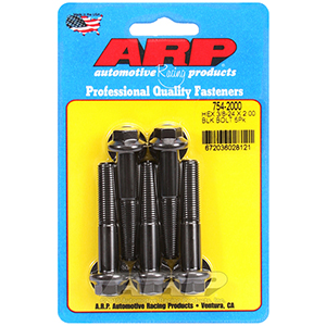 ARP 754-2000 3/8-24 x 2.000 hex 7/16 wrenching black oxide bolts