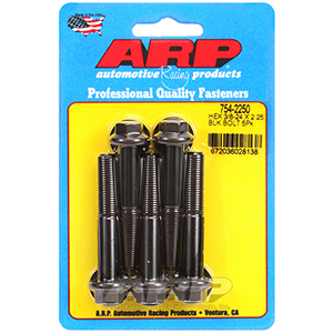 ARP 754-2250 3/8-24 x 2.250 hex 7/16 wrenching black oxide bolts