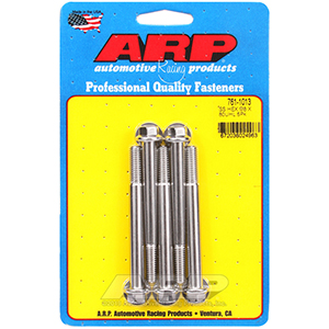 ARP 761-1013 M8 x 1.25 x 80 hex SS bolts