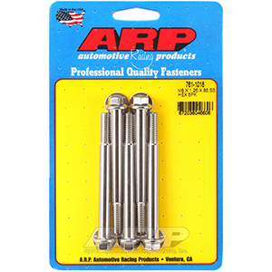ARP 761-1018 M8 x 1.25 x 85 hex SS bolts