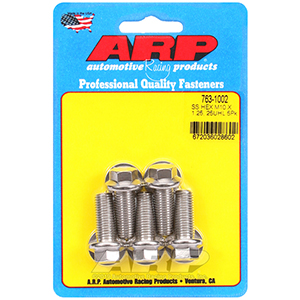 ARP 763-1002 M10 x 1.25 x 25 hex SS bolts