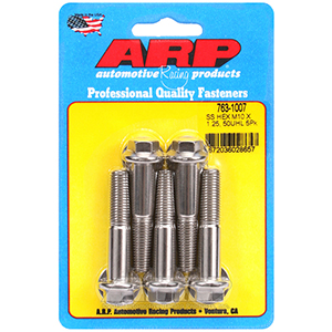 ARP 763-1007 M10 x 1.25 x 50 hex SS bolts