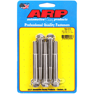 ARP 763-1010 M10 x 1.25 x 80 hex SS bolts