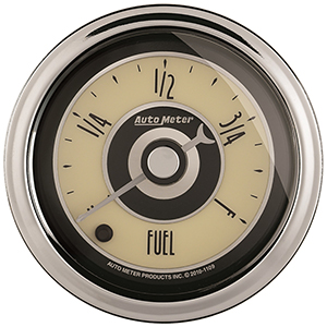 AutoMeter 1108 Cruiser AD Electric 2-1/16" Air-Core Fuel Level Gauge, Programmable 0-280 Ohms