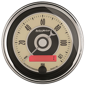 AutoMeter 1187 Cruiser AD Electric 3-3/8" Air-Core Speedometer Gauge, 0-120 MPH