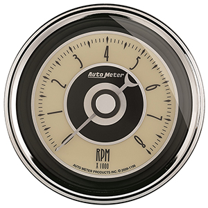 AutoMeter 1195 Cruiser AD Electric 3-3/8" Air-Core In-Dash Tachometer Gauge, 0-8,000  RPM