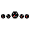 AutoMeter 1201 Designer Black II Electric 3-3/8" & 2-1/16" 5 Piece Electric Gauge Kit