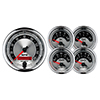 AutoMeter 1202 American Muscle 3-3/8" & 2-1/16" Speedometer 5pc Gauge Kit Electrical