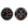 AutoMeter 1204 Designer Black II Electric 5" Air-Core 2 Piece Gauge Kit, 240-33 Ohms
