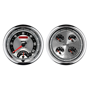 AutoMeter 1205 American Muscle 5" Quad and Tachometer/Speedometer Combo Gauge Kit Electrical