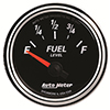 AutoMeter 1206 Designer Black II Electric 2-1/16" Air-Core Fuel Level Gauge, 240-33 Ohms
