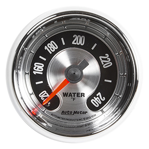 AutoMeter 1232 American Muscle 2-1/16" Water Temperature Gauge, 100-240 f Mechanical