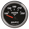 AutoMeter 1238 Designer Black II Electric 2-1/16" Air-Core Water Temperature Gauge, 100-250 f