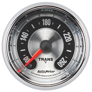 AutoMeter 1257 American Muscle 2-1/16" Transmission Temperature Gauge, 100-260 f Electrical