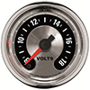 AutoMeter 1282 American Muscle 2-1/16" Voltmeter Gauge, 8-18V Electrical