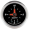 AutoMeter 1285 Designer Black II Electric 2-1/16" Digital Stepper Motor 12 Hour Clock Gauge