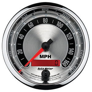 AutoMeter 1288 American Muscle 3-3/8" Speedometer Gauge, 0-160 MPH Electrical