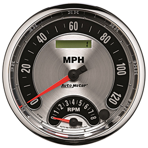 AutoMeter 1295 American Muscle 5" 0-8,000  RPM / 120 mph Tachometer/Speedometer Combo Gauge Electrical