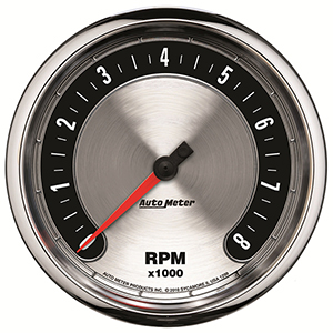 AutoMeter 1299 American Muscle 5" In-Dash Tachometer Gauge, 0-10,000  RPM Electrical