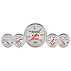 AutoMeter 1311 Arctic White 3-1/8" & 2-1/16" 5 Pc. Gauge Kit, Speedometer Mechanical