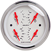 AutoMeter 1312 Arctic White 3-3/8" Air-Core Quad Gauge, 240-33 Ohms Electrical
