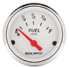 AutoMeter 1317 Arctic White 2-1/16" Fuel Level Gauge, 240-33 Ohms, 3262 Sender Electrical