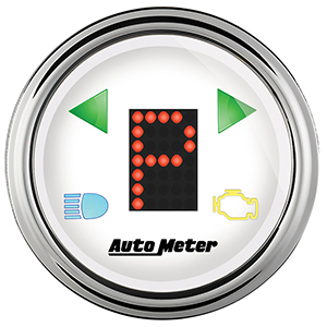 AutoMeter 1360 Arctic White 2-1/16" Digital PRNDL Gauge Digital