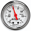 AutoMeter 1372 Arctic White 2-1/16" Boost/Vacuum Gauge, 30in HG / 20 PSI Mechanical