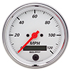 AutoMeter 1380 Arctic White 3-3/8" Air-Core Speedometer Gauge, 0-120 MPH Electrical