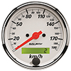 AutoMeter 1388-M Arctic White 3-1/8" Air-Core Speedometer Gauge, 0-190 KPH Electrical