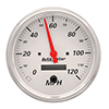 AutoMeter 1389 Arctic White 5" Air-Core Speedometer Gauge, 0-120 MPH Electrical