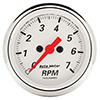 AutoMeter 1397 Arctic White 2-1/16" Air-Core In-Dash Tachometer Gauge, 0-7,000  RPM Electrical