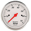 AutoMeter 1398 Arctic White 3-1/8" Air-Core In-Dash Tachometer Gauge, 0-7,000  RPM Electrical
