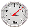 AutoMeter 1399 Arctic White 5" Air-Core In-Dash Tachometer Gauge, 0-8,000  RPM Electrical