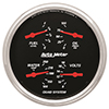 AutoMeter 1419 Designer Black Electric 5" Air-Core Quad Gauge, 100 PSI / 100-250 f / 8-18V / 0-90 Ohms