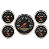 AutoMeter 1421-M Designer Black Electric 3-1/8" & 2-1/16" 5 Piece Gauge Kit