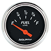 AutoMeter 1422 Designer Black Electric 2-1/16" Air-Core Fuel Level Gauge, 0-90 Ohms