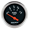 AutoMeter 1425 Designer Black Electric 2-1/16" Air-Core Fuel Level Gauge, 0-30 Ohms