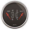 AutoMeter 1430 Designer Black Electric 3-3/8" Air-Core Dual Gauge, 100-250 f / 8-18V