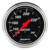 AutoMeter 1432 Designer Black Mechanical 2-1/16" Water Temperature Gauge, 120-240 f