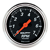 AutoMeter 1477 Designer Black Electric 2-1/16" Air-Core In-Dash Tachometer Gauge, 0-7,000  RPM