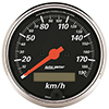 AutoMeter 1487-M Designer Black Electric 3-1/8" Air-Core Speedometer Gauge, 0-190 KPH